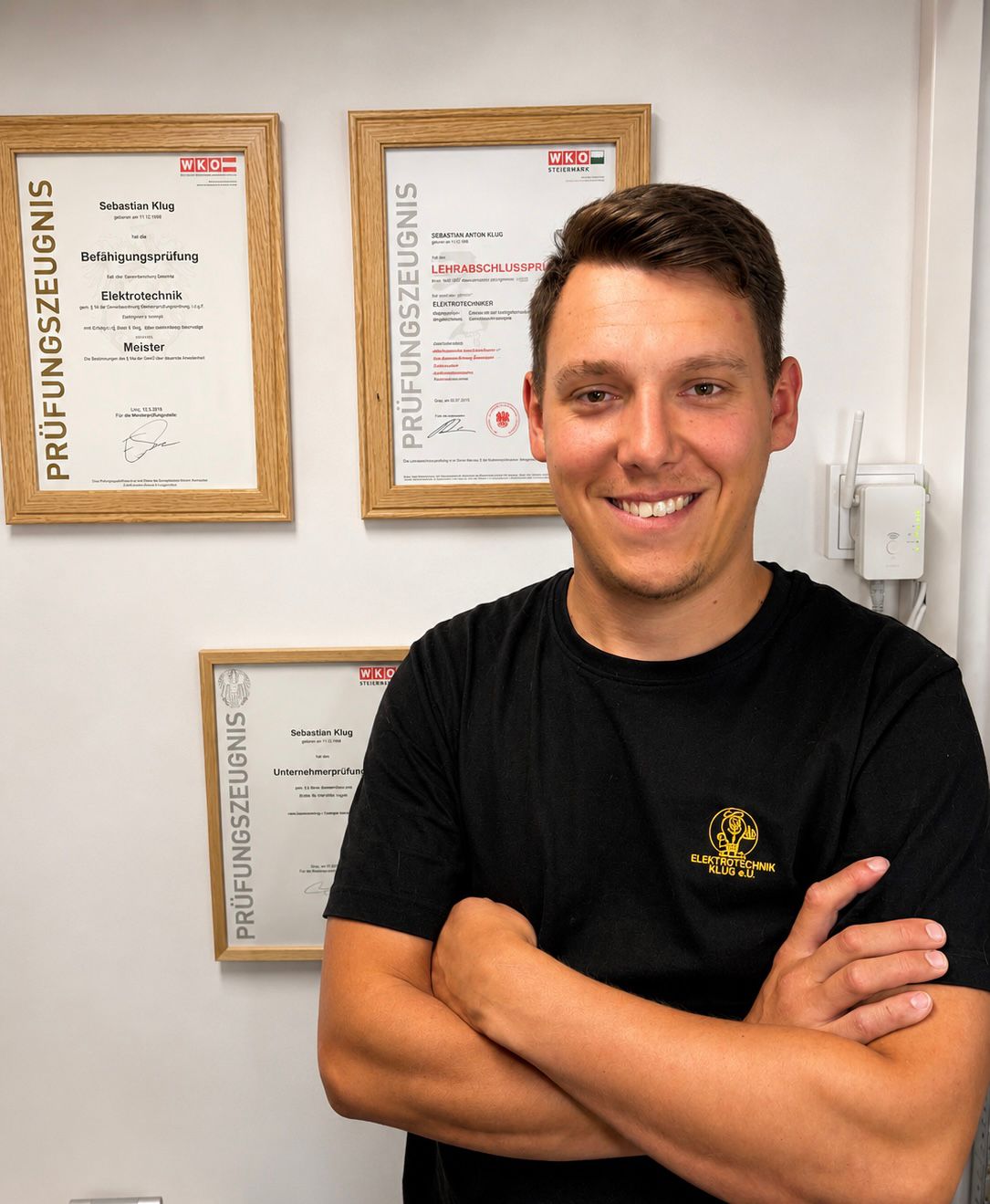 Sebastian Klug, Inhaber von Elektrotechnik Klug